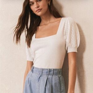 Z Supply Enya Square Neck Top NWT